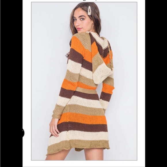 Color Block Chunky Knit Cardigan NWOT - Picture 2 of 8